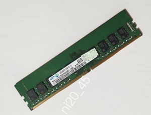 SAMSUNG 16GB DDR4 2133 ECC UDIMM RAM 2Rx8 PC4-17000 M391A2K43BB1-CPBQ 288pin - Picture 1 of 6