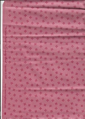 Victorian Parlor by Connecting Threads Snowflake Pink - 0.875 yards cotton - Image 1 of 2