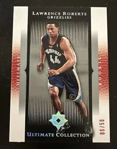 2005-06 Lawrence Roberts /50 Ultimate Collection Red #137 Rookie RC - Picture 1 of 2