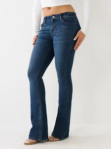 True Religion Women's SZ 29 Becca Crystal Studs Bootcut Stretch Jeans  NEW $179 - Picture 1 of 11