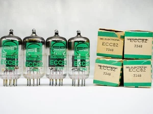 matched Quad ECC82 12AU7 SB Tungsram Tube Röhre NEU / NEW in Box - Bild 1 von 4