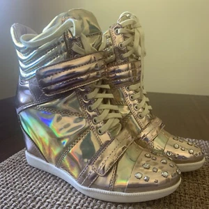 Boutique 9 Nevan Women's Fashion Lace Up Wedge Sneakers Shoes Size 7.5 - Picture 1 of 6