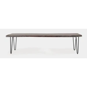 Nature's Edge 70" Solid Acacia Bench - Picture 1 of 7