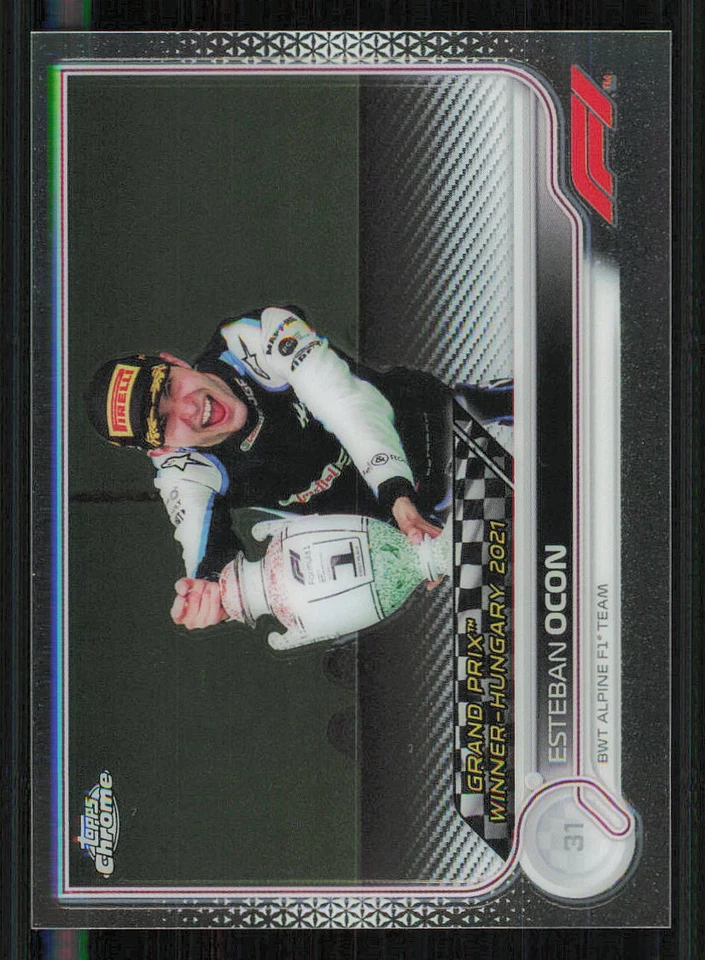 2022 Topps Chrome Formula 1 #161 Esteban Ocon GPW - Image 1 of 2