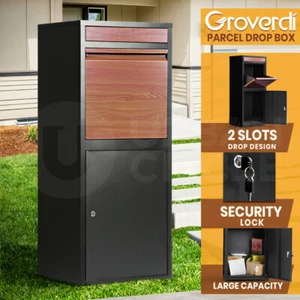 Groverdi Parcel Post Box Letter Box Safe Drop MailBox Security Lock Storage - Picture 1 of 10