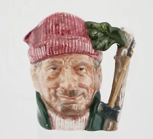 Jarra de personajes Royal Doulton D6613 ~ Leñador de 31⁄2"" pulgadas tamaño - Imagen 1 de 3