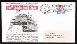Steamer Delta Queen FDC Inauguration of US Postal Service Steamboat Mail Cover - Picture 1 of 1