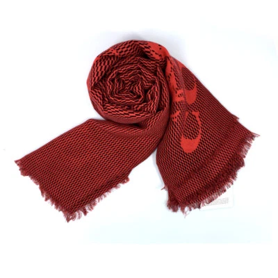 Coach Reps 44x44 86018 Scarf Wrap Modal Red Enamel Black $150  - Image 1 of 3