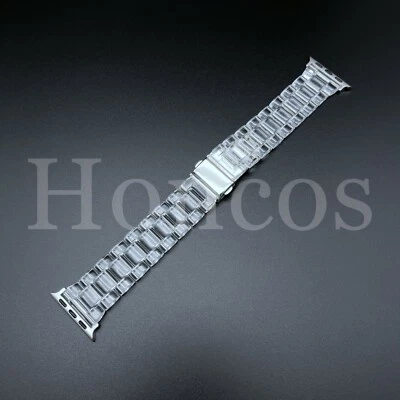 Se adapta a Apple Watch Series 8 7 6 5 4 3 2 iWatch correa pulsera de resina Foto 1 de 2