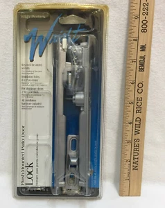 Cerradura de puerta de patio Wright empotrada para puertas de aluminio orificios de 1"-1,25" de ancho de 6,5" - Imagen 1 de 4