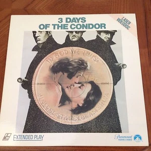 3 DAYS OF THE CONDOR LASERDISC ROBERT REDFORD,  FAYE DUNAWAY - Picture 1 of 1