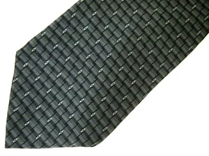 Vtg Gianfranco Ruffini Mens Necktie Tie Grey Geometric 59" - Picture 1 of 4