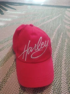 HARLEY DAVIDSON HD MOTORCYCLE RED CAP HAT WOMENS Adjustable   - Picture 1 of 6