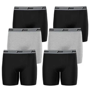 Penn Men’s Boxer Performance Briefs Breathable Underwear for Men Value 3 Pack - Picture 1 of 5