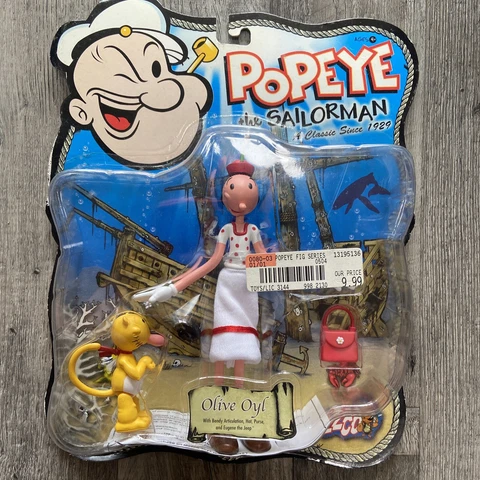 Mezco Olive Oyl with Jeep figure toy Popeye white dress Cover