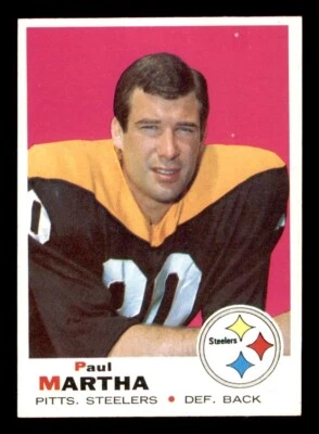 1969 Topps Football #224 Paul Martha NM/MT *e1 - Image 1 of 2