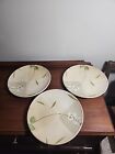Crate And Barrel Orchid By Royal Staffordshire Set Of 3  Dinner Plates 11 1/8"