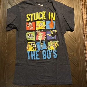 T-shirt grafica Cartoon Network bloccata negli anni 90 taglia small cartoni animati classici anni 90 - Foto 1 di 3