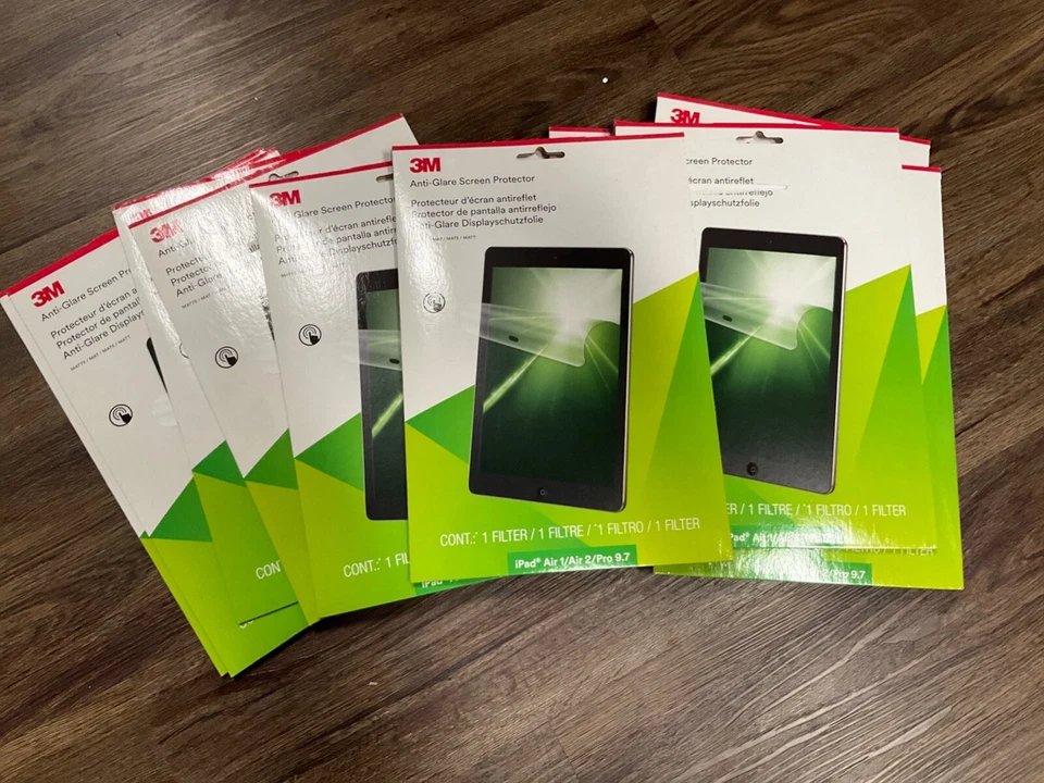 3M Anti-Glare Screen Protector Apple iPad Air 1 2 Pro 9.7 NVAG830864 x13•••READ• - Image 1 of 1