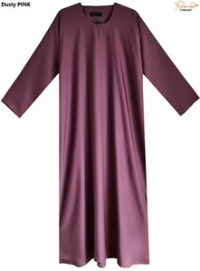 SLIM FIT plain Dubai Abaya/Burqa with Pocket made by Soft,Nice &Good NIDA Fabric - Picture 1 of 45