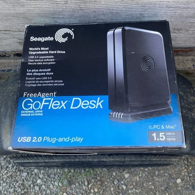 Seagate FreeAgent GoFlex Desk 2TB USB 3.0 STAC2000604 Hard Drive New-Open Box - Image 1 of 4