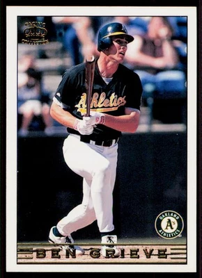 Бейсбольная карточка 1999 Pacific Crown Collection No203 Ben Grieve Oakland Athletics - Изображение 1 из 2