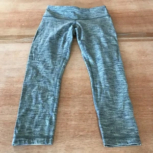 Lululemon Leggings Women 4 Gray Hip Pocket Stretch Athleisure Yoga Sculpting - Picture 1 of 11