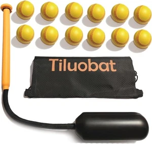 The Yellow Baseball Rope Swing Trainingsschläger kommt gelb und Ball - Bild 1 von 5