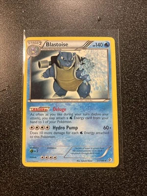 Pokemon Blastoise 31/149 Non-Holo Rare Boundaries Crossed LP - Image 1 of 2