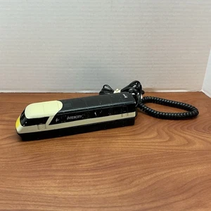 Teléfono fijo vintage Intercity 125 Train Geemarc negro blanco amarillo 22 cm - Imagen 1 de 5