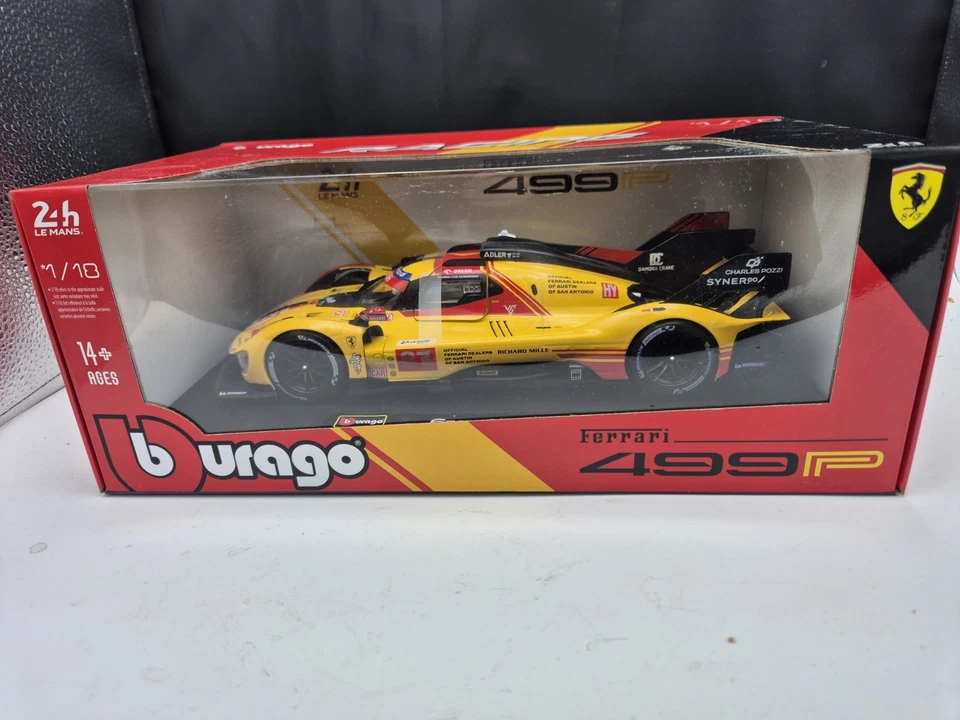 FERRARI 499 P 24H LE MANS 2024 #83 AU 1/18 BURAGO 1816304