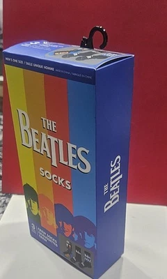 3 Пары официально лицензированный рок-группы THE BEATLES середины икры носки в подарочной коробке - Изображение 1 из 4