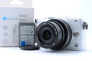 Mint Olympus E-PL6 Mirrorless Camera White w/ M.Zuiko 14-42mm EZ Shutter 5136 - Picture 1 of 24