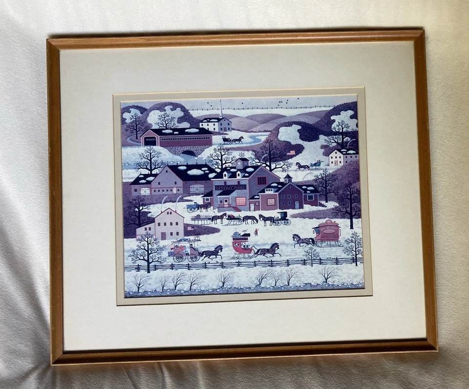 Impresión Charles Wysocki “Regalos, Antigüedades y Pasteles” ENMARCADA 17 x 20” Foto 1 de 3