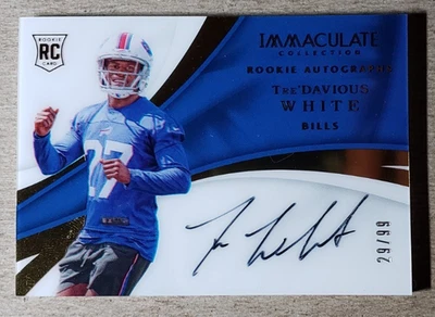 2017 Panini Immaculate Tre'Davious White Auto RC /99 Buffalo Bills Autograph - Image 1 of 2