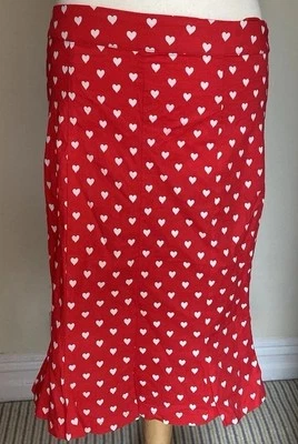 Falda Lindy Bop blanca y roja talla U.K. 16 para mujer Foto 1 de 4