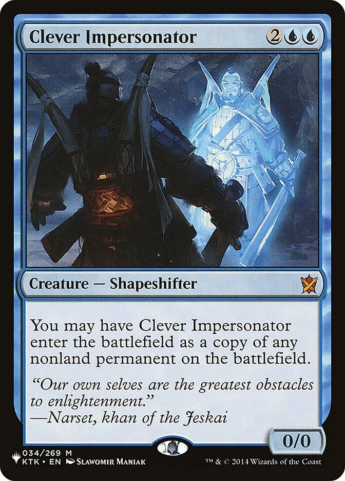 MTG Clever Impersonator  - Planeswalker Symbol Reprints #034 - Image 1 of 1