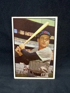 BOB ADDIS cubs 1953 BOWMAN COLOR #94 VG - Picture 1 of 2