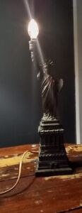 Vintage Statue 🗽 Of Liberty Table Lamp/Light With Working Light Up Torch