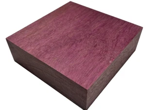 Purpleheart Blank 6x6x2 Proyecto de Torneado de Madera Juego Llamadas Cuchillo Básculas Madera - Imagen 1 de 3