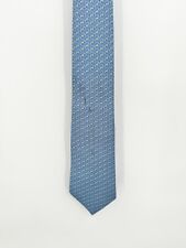 Hermes Paris 100% Silk Mens Necktie with Geometric Pattern Made In France