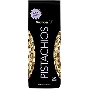 Wonderful Pistachios In Shell, Salt & Pepper, 48 Ounce Resealable Bag, Healthy - Picture 1 of 9