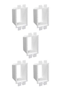 5-Pack Single Gang Receptacle Electric Outlet Box Extender Plastic White 1-Gang - Picture 1 of 8