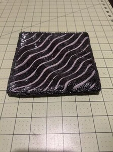 1980's vintage Clovis Ruffin Black Beaded Purse - Picture 1 of 6