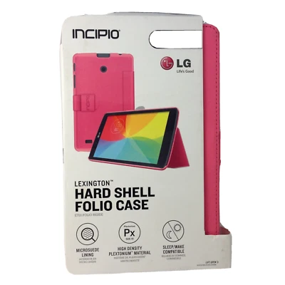 NEW Sealed Incipio Lexington Hard Shell Folio Case for LG G Pad 7.0 LTE - Pink - Image 1 of 4