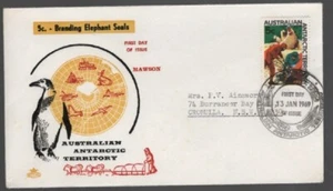 1969 Australia AAT Antarctic Territory MAWSON Cancel Elephant Seals ROYAL Cover - Picture 1 of 1