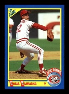 CHRIS HAMMOND ⚾ 1990 Score Baseball RC Rookie Card Cincinnati Reds #629 - Picture 1 of 2