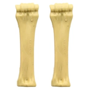 Nylabone Dog Bone Large Heavy Duty Power Chew Plastic Hard Chewing Toy, 2 Pack - Picture 1 of 3