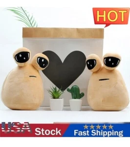 My Pet Alien Pou Plush Toy 8" Game Plushie Stuffed Animals Doll Pillow Gift - Picture 1 of 5