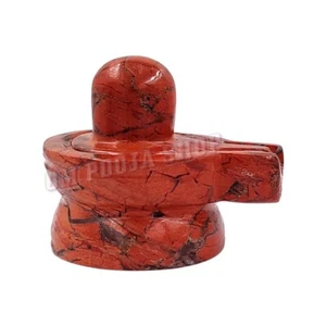 Shivling in Red Jasper Gemstone - 100 GMS Ompoojashop - Picture 1 of 5